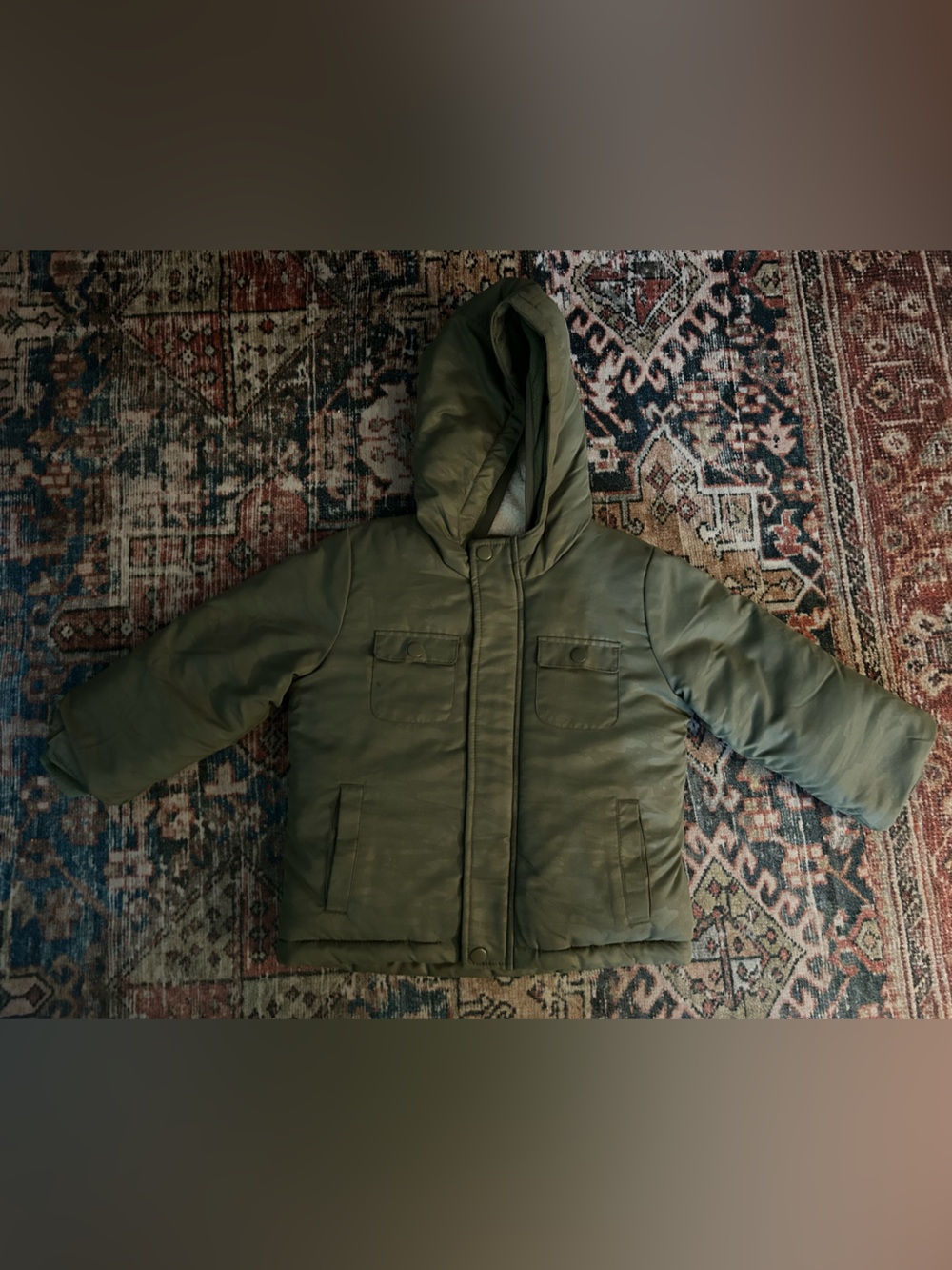 Cat & Jack Olive Green Ski Jacket, size 3T